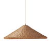 Kasbah Rattan Pendant, by Woven, 10.75" height x 32.25" diameter thumbnail 1