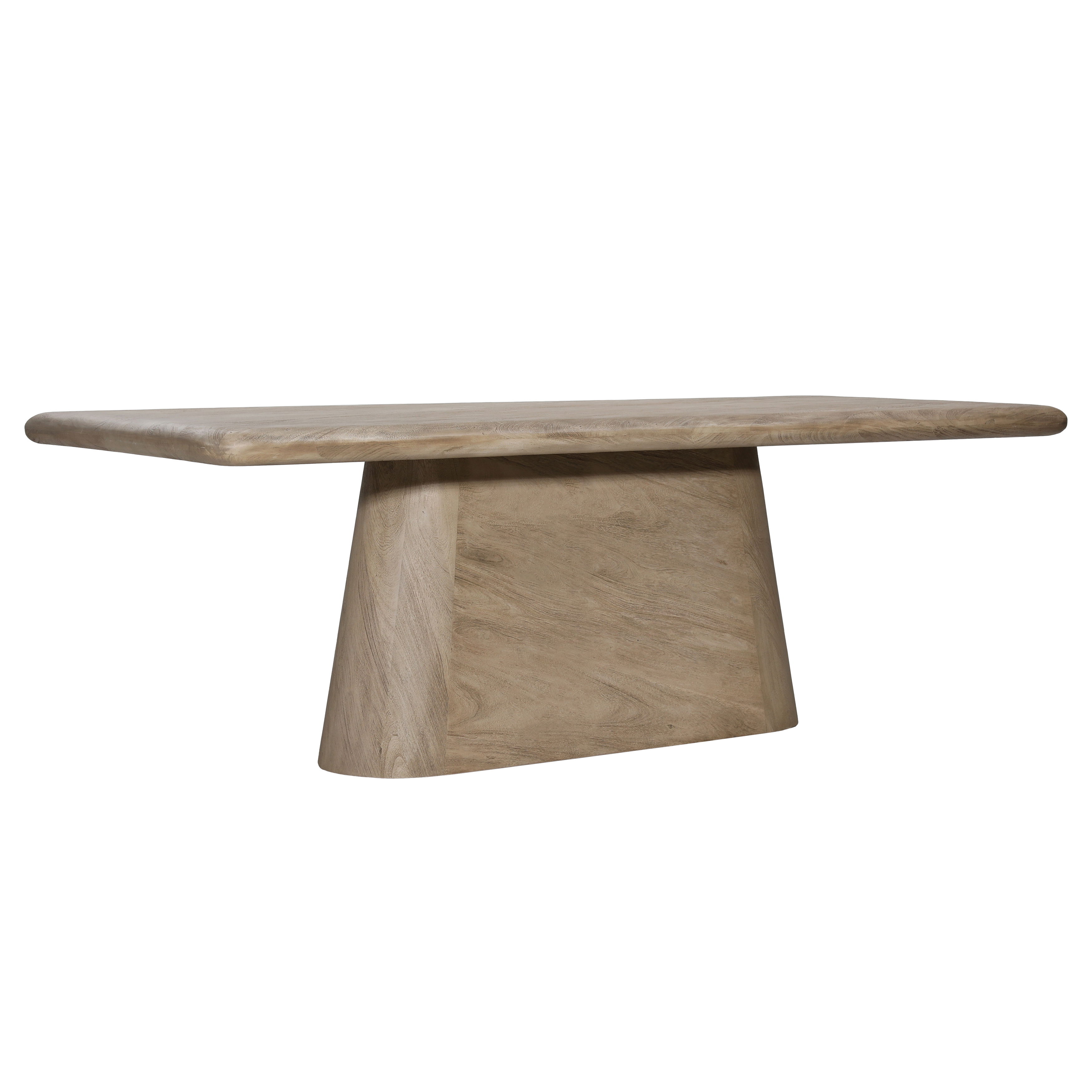 Marci Dining Table Weathered Natural 94', by Dovetail, 94" width x 30" height x 38" depth View 1