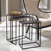 Coreene Iron Nesting Tables Set/3, Furniture by Uttermost, 21" width x 25.5" height x 11" depth thumbnail 2