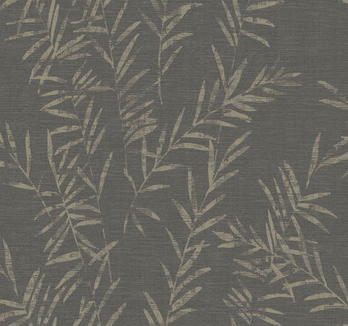 Allerton Bamboo Black Wallpaper