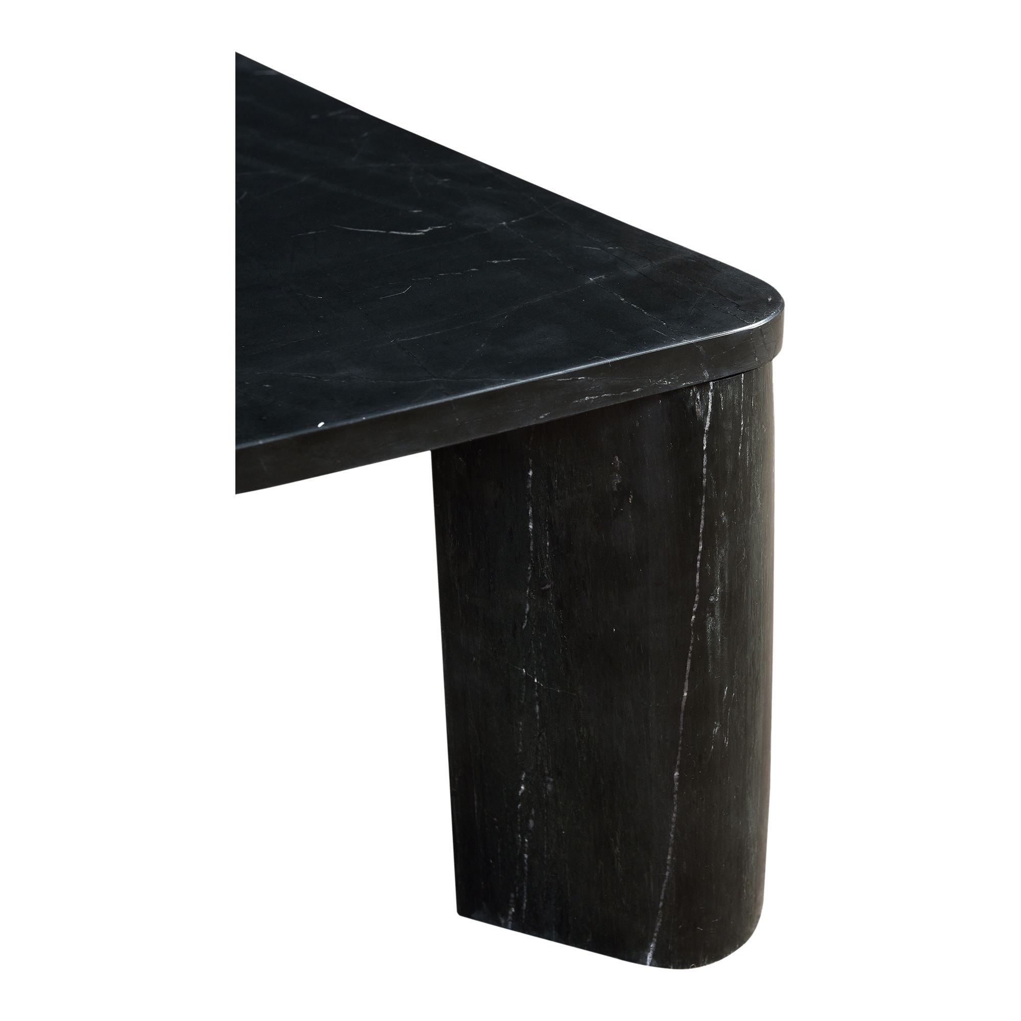 Segment Coffee Table Jetty Black, by Moe's Home, 35.5" width x 13" height x 35.5" depth View 3
