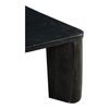 Segment Coffee Table Jetty Black, by Moe's Home, 35.5" width x 13" height x 35.5" depth thumbnail 3
