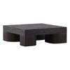 Juna Coffee Table Dark Brown, by Dovetail, 47.24" width x 16.1" height x 47.24" depth thumbnail 1