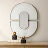 Encase Modern White Oval Mirror, by Uttermost, 1'11.5" width x 2'6.5" height x 1.62" depth thumbnail 2