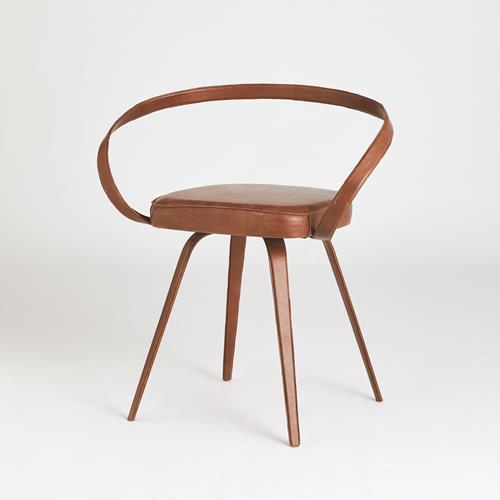 All Leather Chair, Seating by Global Views, 29" length x 18" width x 30.75" height View 4