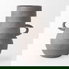 Armani 10.4H Brown-Gray Double Ear Ceramic Vase, by Mercana, 8.07" length x 6.3" width x 10.43" height thumbnail 4