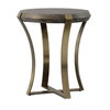 Unite Brass Leg Wood Side Table, Side & End Table by Uttermost, 22.5" width x 24" height x 22.5" depth thumbnail 1