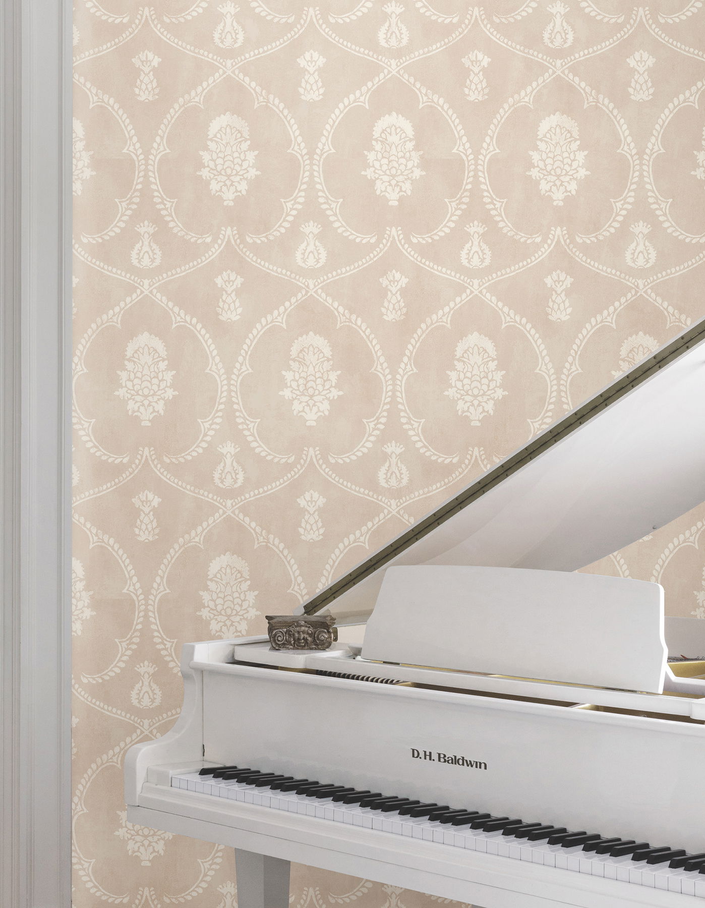 Royal Damask Blush Wallpaper large image 