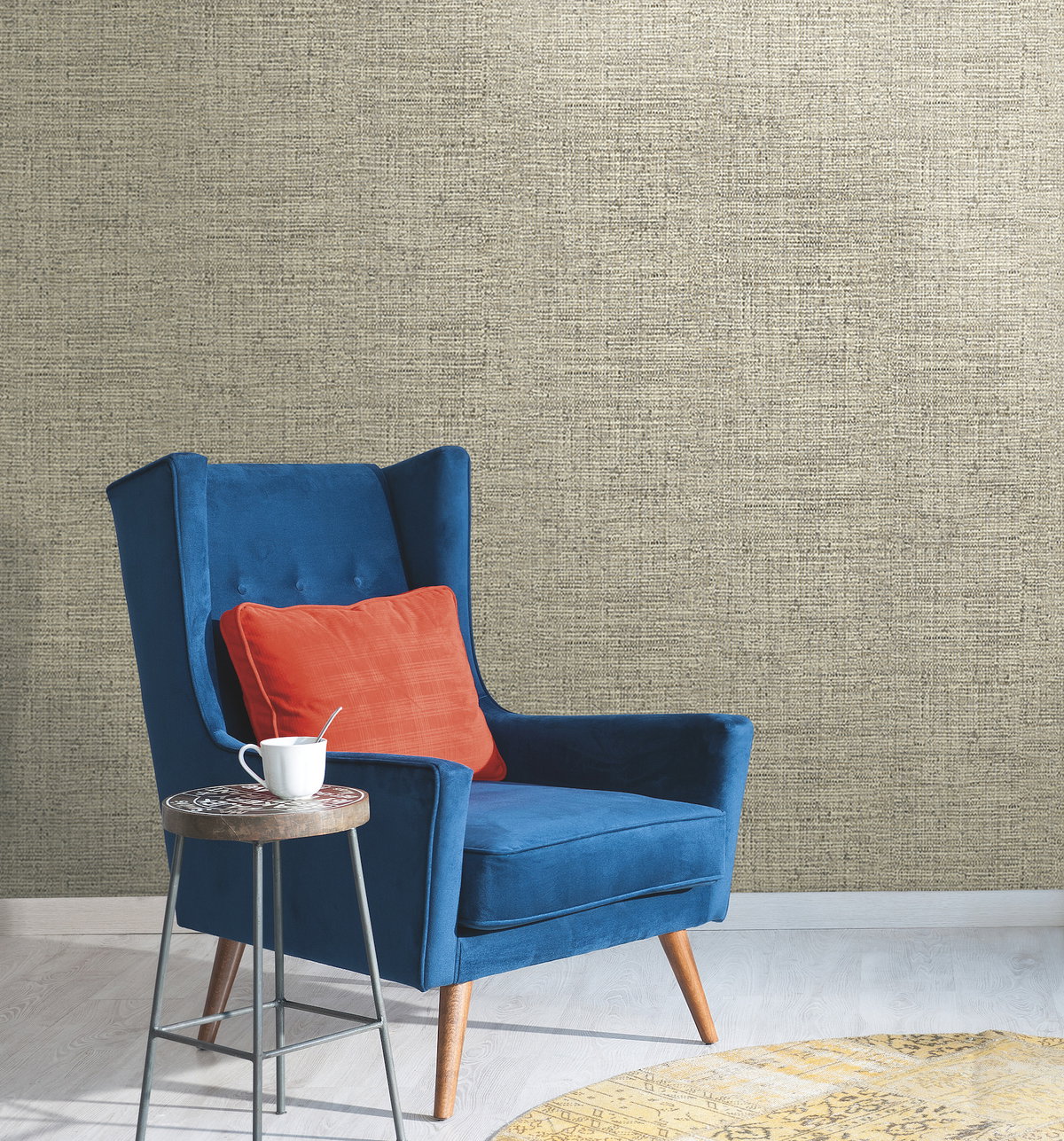 Papyrus Weave Beige Wallpaper, by York Wall, 27' length x 2'3" width x 0.02" depth View 5