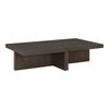 Folke Rectangular Coffee Table Dark Brown, by Moe's Home, 50" width x 13.5" height x 31" depth thumbnail 2