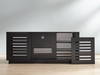 64' Rowan Media Center, Amber, Media Console by Greenington, 64.5" length x 20" width x 27.75" height thumbnail 5