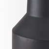 Tosca Small Matte Black Metal Vase, by Mercana, 6.3" length x 6.3" width x 11.02" height thumbnail 8