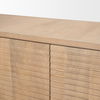 Sorina Reverse Fluted Light Brown Wood Sideboard thumbnail 9