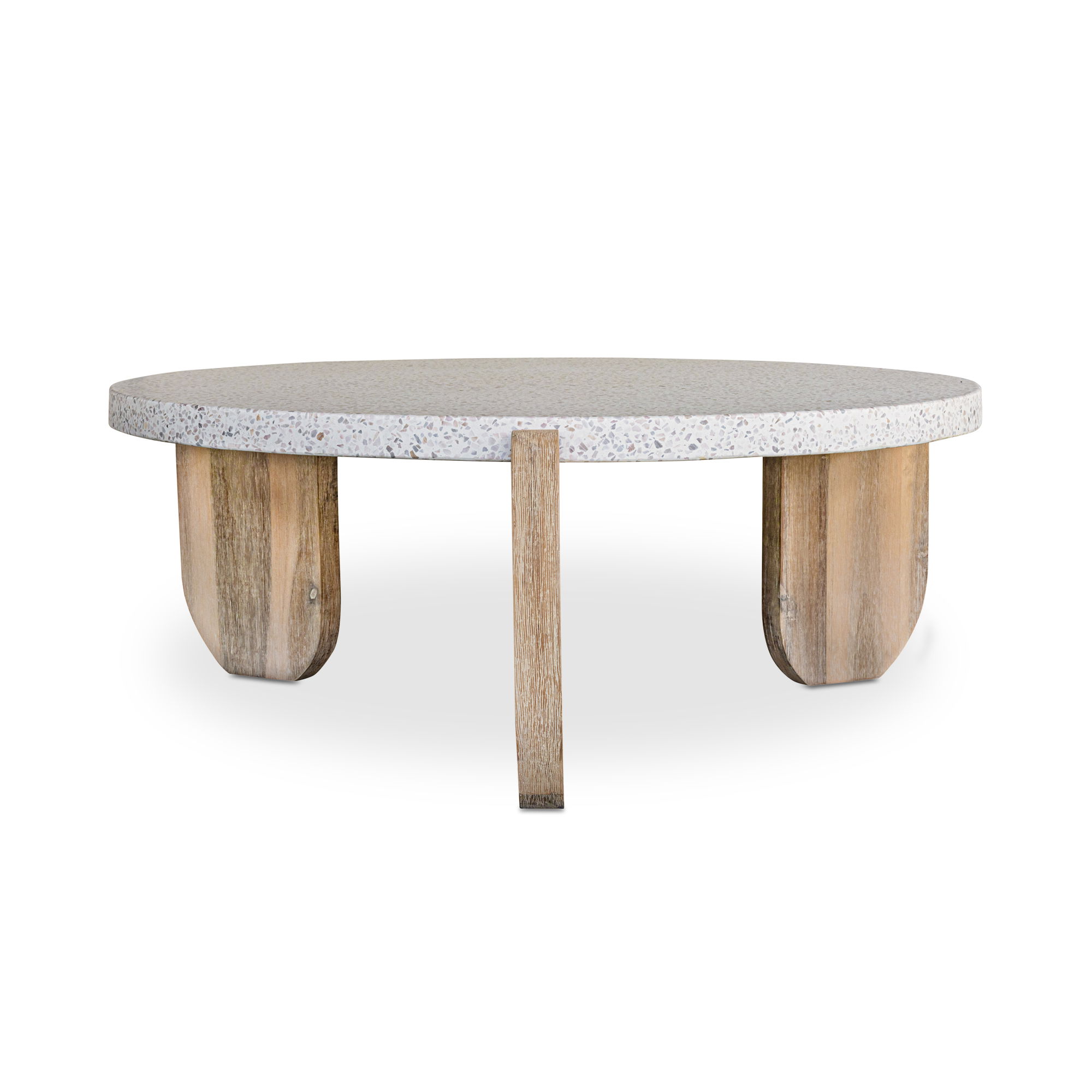 Wunder Coffee Table White, by Moe's Home, 36.5" width x 13.75" height x 36.5" depth View 3