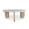 Wunder Coffee Table White, by Moe's Home, 36.5" width x 13.75" height x 36.5" depth thumbnail 3