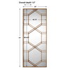 Kennis Gold Leaf Leaner Mirror, Floor Mirror by Uttermost, 29" width x 70" height x 1.5" depth thumbnail 3