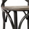 Etienne I Brown Solid Wood Seat Grey Iron Frame Dining Chair thumbnail 9