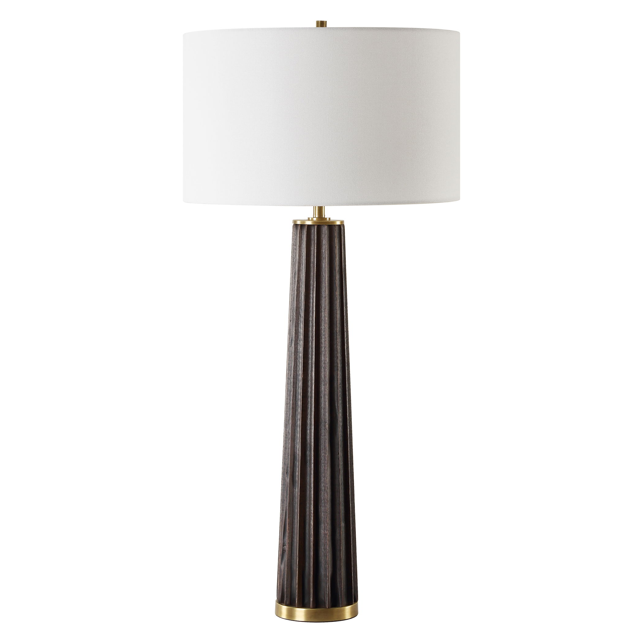 Forage Dark Scalloped Table Lamp large image 