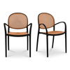 Soren Outdoor Dining Chair Black-set Of Two, Outdoor Chair by Moe's Home, 1'10" width x 2'9.5" height x 1'10.8" depth thumbnail 1