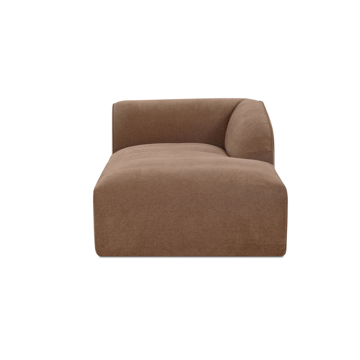 Isla Right Arm Facing Chaise Mocha, Chaise Lounges & Daybed by Moe's Home, 44" width x 29.9" height x 76.3" depth View 1