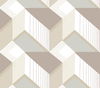 Graphic Geo Blocks White & Cream Wallpaper thumbnail 0