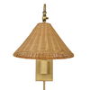 Phuvinh 1 Light Rattan Shade Sconce thumbnail 5