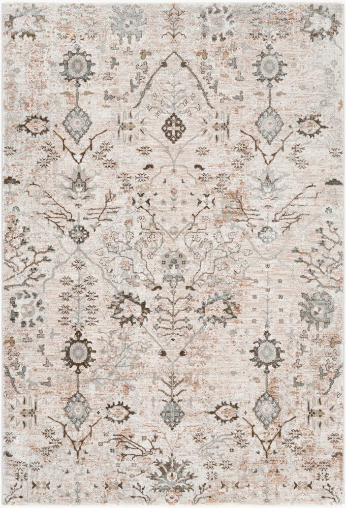 Brunswick Machine Woven Rug, by Surya, 7'4.58" length x 4'11.84" width