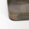 Varun Square Antiqued Brass Metal Tray (Set of 2) thumbnail 6