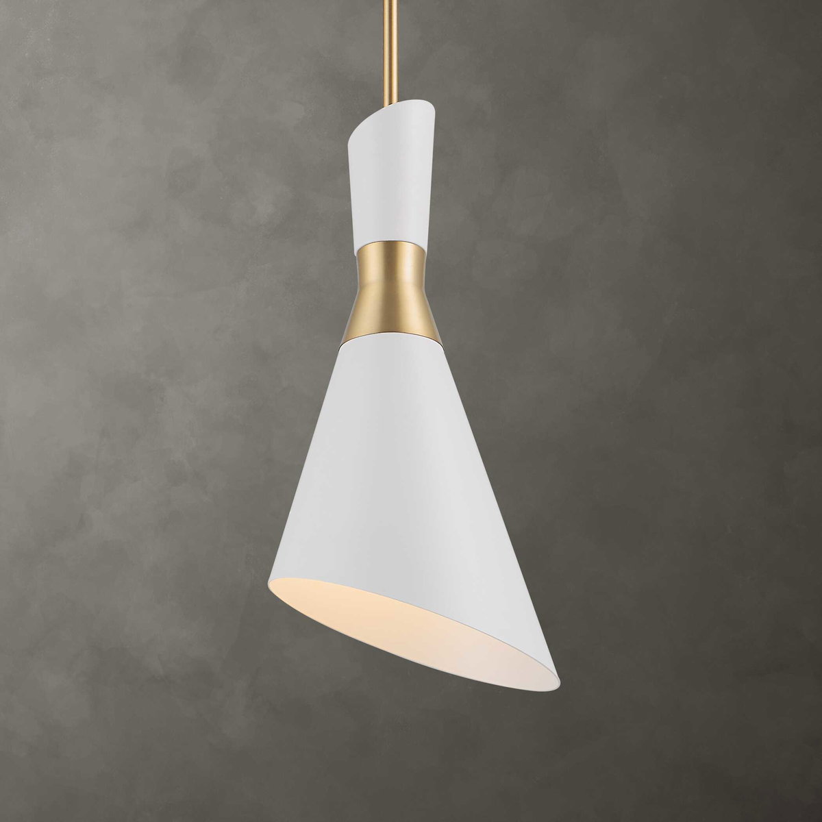 Eames 1 Light Modern Mini Pendant, Mini Light Pendant by Uttermost, 8" width x 18.5" height x 8" diameter x 8" depth View 1