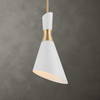 Eames 1 Light Modern Mini Pendant, Mini Light Pendant by Uttermost, 8" width x 18.5" height x 8" diameter x 8" depth thumbnail 1