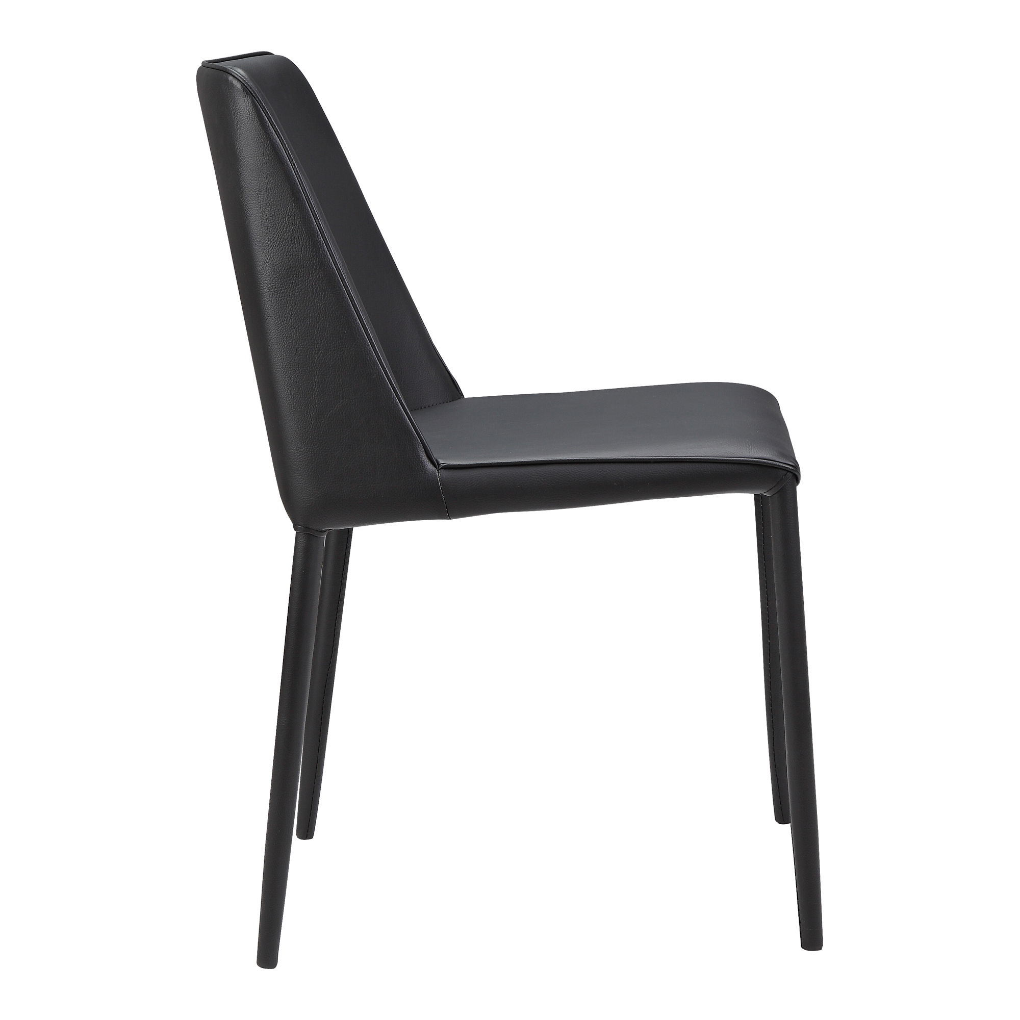 Nora Dining Chair Black Vegan Leather - Set Of Two large image 