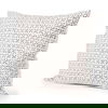 Jayden Cream with Merlot Print Linen Square Decorative Pillow Cover thumbnail 0