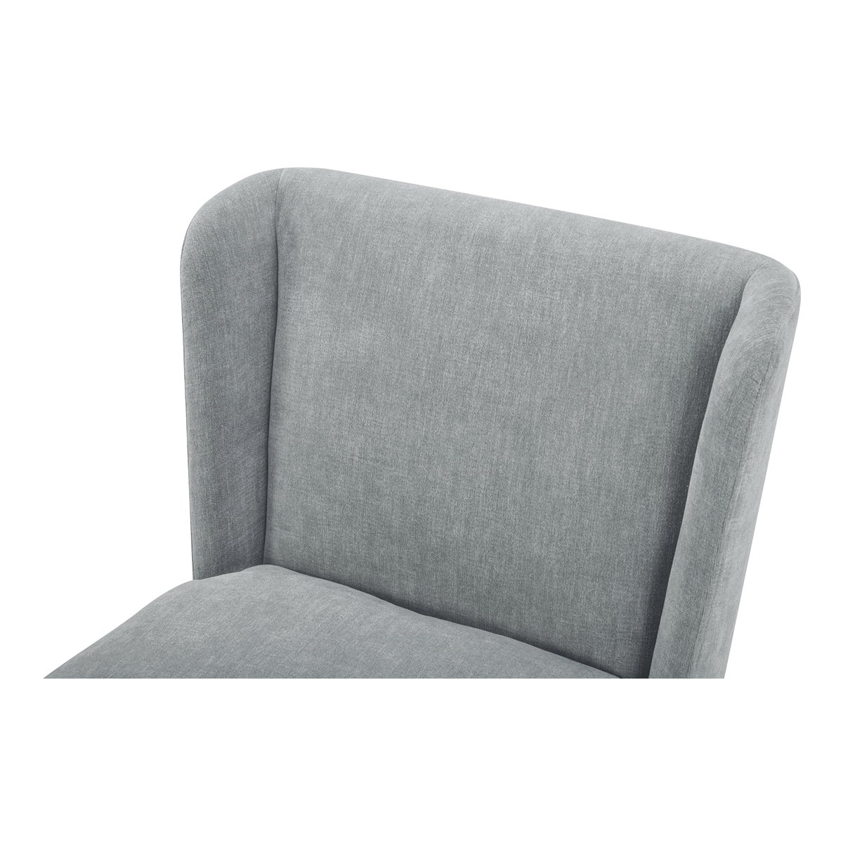 Cormac Rolling Dining Chair Slate Green, by Moe's Home, 24" width x 33" height x 26" depth View 2