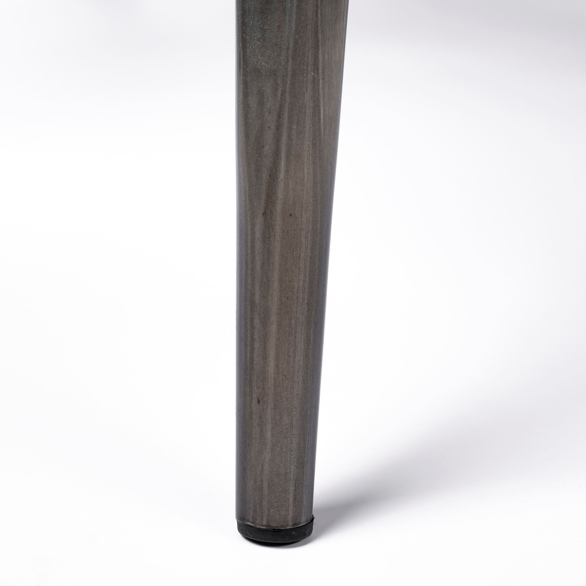 Horsdal Black Genuine Leather Seat with Black Metal Frame Dining Chair, by Mercana, 21" length x 24" width x 34.75" height View 14