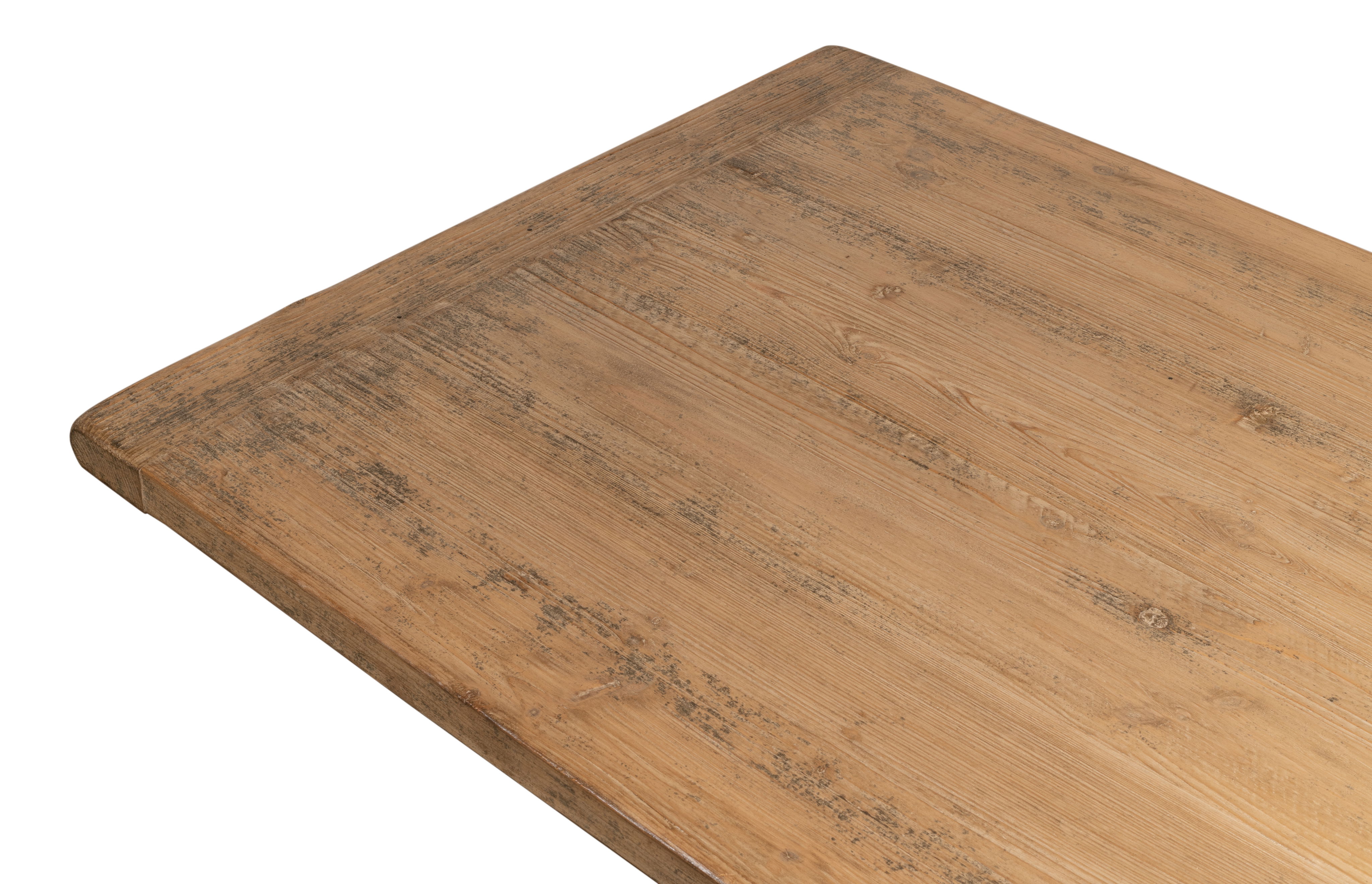 Decan Dining Table W/Iron Base large image 