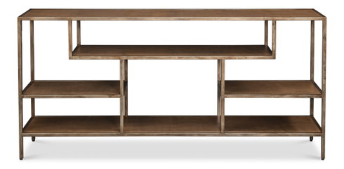 Cullum Shagreen Console Tawny Brown