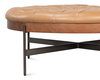 Corbet Cocktail Ottoman  Caramel Brown, by Sarreid, 3'3" length x 3'3" width x 1'4" height thumbnail 6