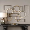 Elias Bronze And Gold Wall Art, by Uttermost, 40.37" width x 60.25" height x 2" depth thumbnail 2