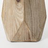 Allen II Small Natural Wooden Base Oval Vase, by Mercana, 7.87" length x 4.9" width x 15.25" height thumbnail 9