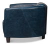 Mandy Arm Chair, Chateau Blue, Seating by Sarreid, 28" length x 33" width x 28" height thumbnail 9