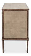 Roland Sideboard Shagreen Charcoal Grey, by Sarreid, 1'8" length x 3'4" width x 2'8" height thumbnail 4