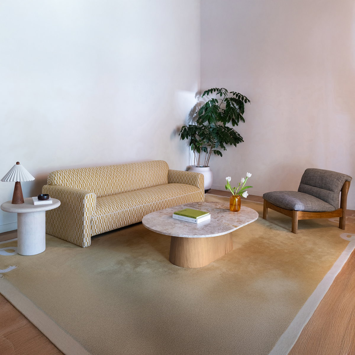 Pierce Accent Chair Flecked Black, by Moe's Home, 29" width x 29" height x 35.8" depth View 12