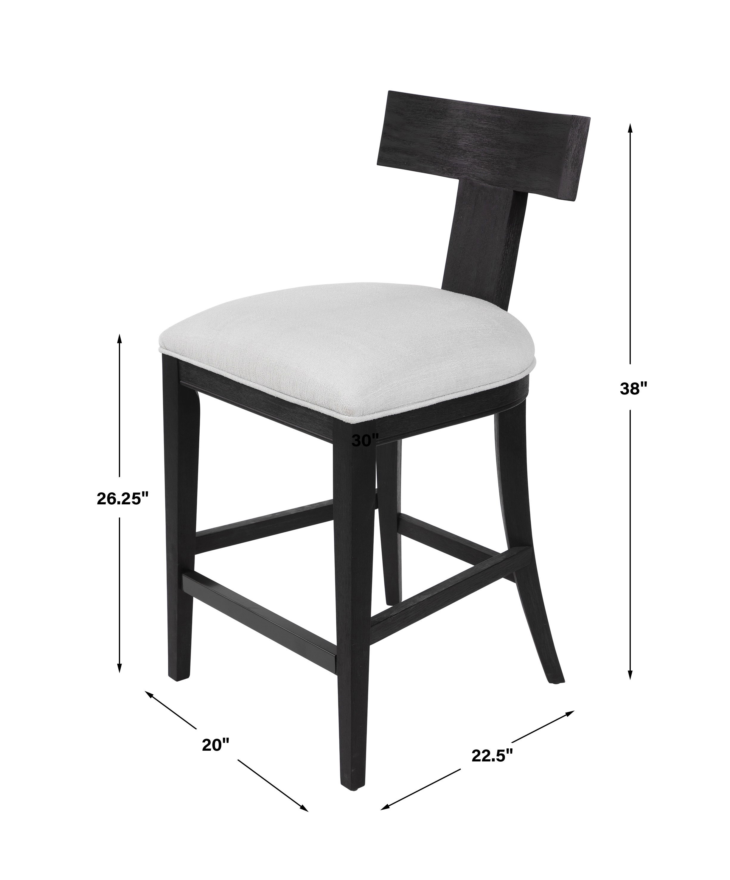 Idris Modern Wood Counter Stool large image 