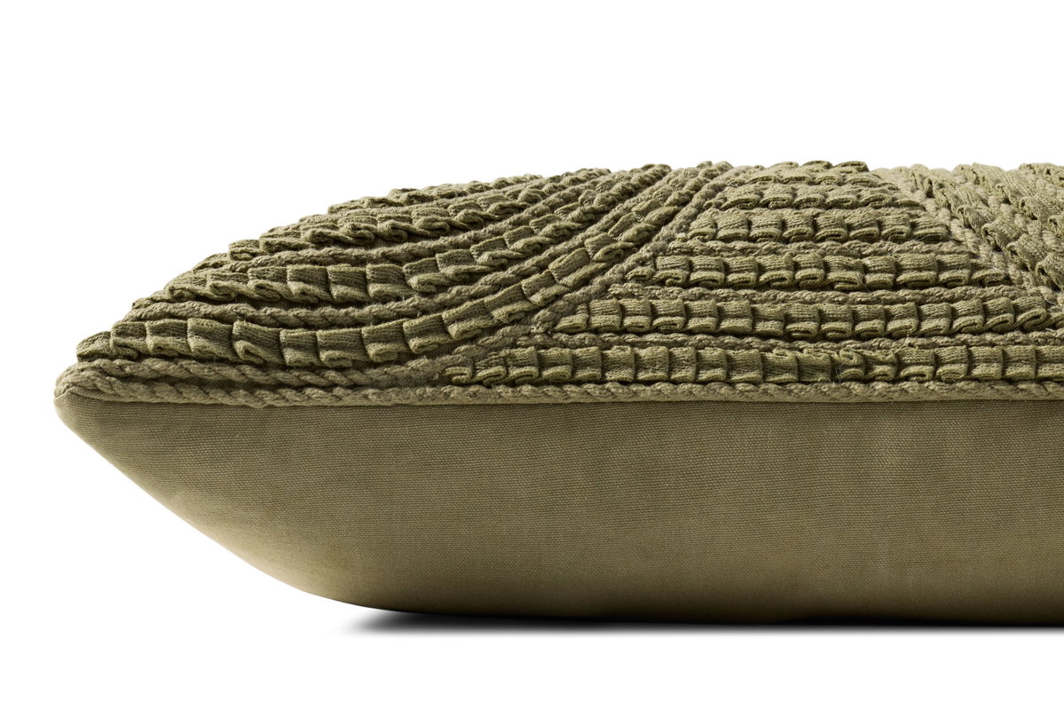 Loloi Moss Pillow, Decorative Pillow, 13" length x 21" width View 2
