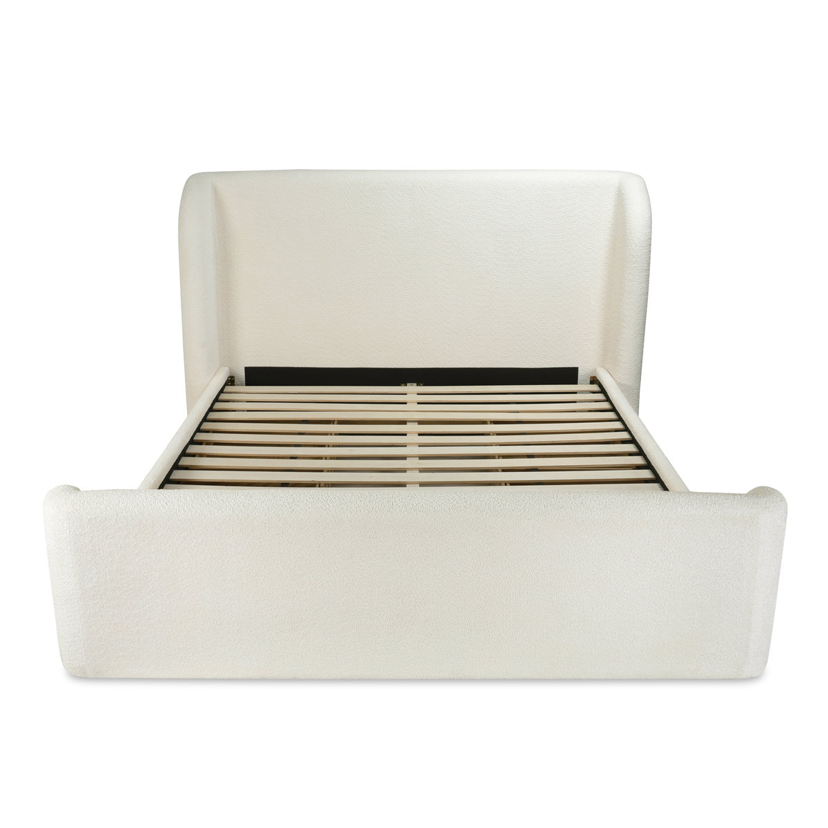 Sophia King Storage Bed Cream, by Moe's Home, 7'7" width x 4'7" height x 7'7" depth View 7