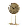Chadwick Antiqued Brass Duck Leg Table Clock thumbnail 0