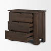 Wallen Solid Dark Brown Wood 3 Drawer Accent Cabinet, Cabinets & Chest by Mercana, 36" length x 18" width x 31" height thumbnail 7