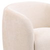 Neva Swivel Chair Cream, Accent Chair by Dovetail, 32.75" width x 28" height x 35.75" depth thumbnail 6