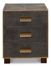 Gideon Shagreen 3 Drawer Side Table, Gry thumbnail 14