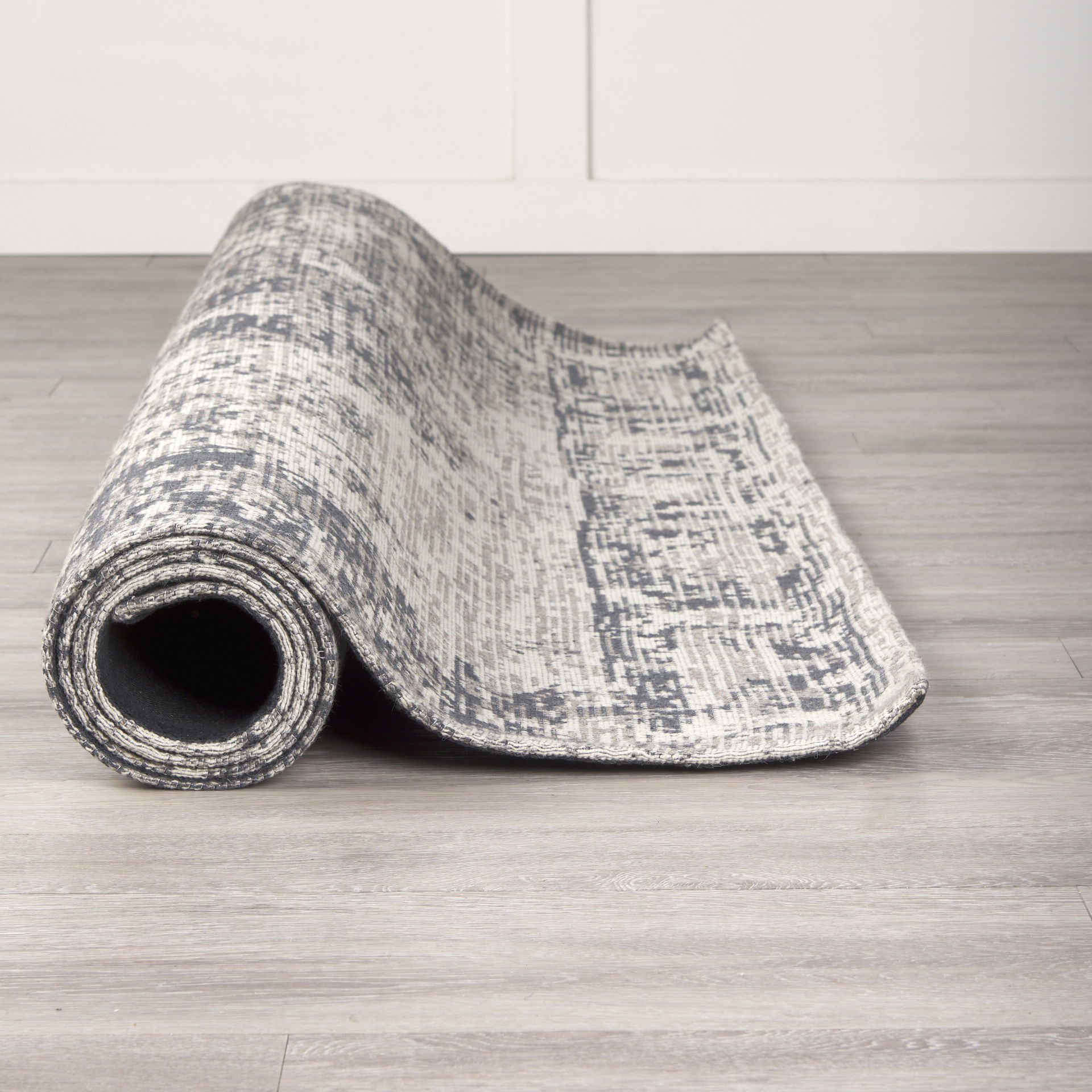 Greyson 8 x 10 Gray Wool and Polyester Area Rug large image 